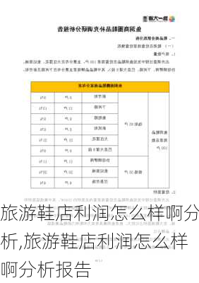 旅游鞋店利润怎么样啊分析,旅游鞋店利润怎么样啊分析报告