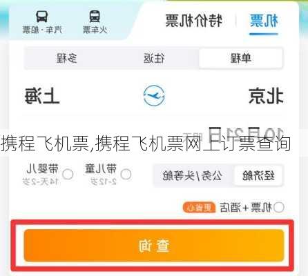 携程飞机票,携程飞机票网上订票查询
