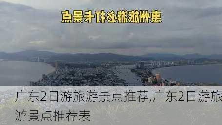 广东2日游旅游景点推荐,广东2日游旅游景点推荐表