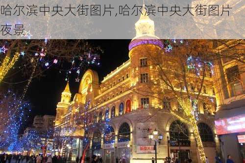 哈尔滨中央大街图片,哈尔滨中央大街图片 夜景