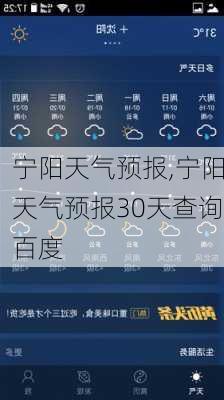 宁阳天气预报,宁阳天气预报30天查询百度