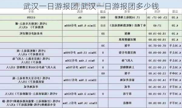 武汉一日游报团,武汉一日游报团多少钱