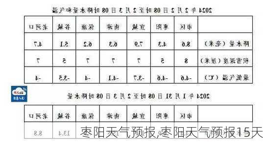 枣阳天气预报,枣阳天气预报15天