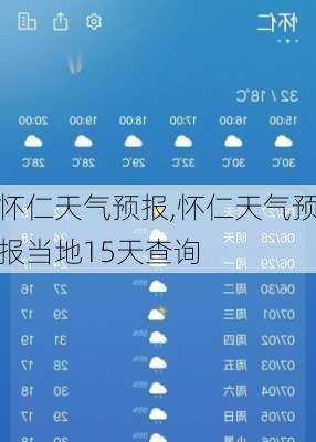 怀仁天气预报,怀仁天气预报当地15天查询