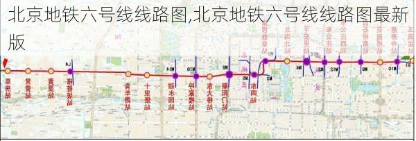 北京地铁六号线线路图,北京地铁六号线线路图最新版