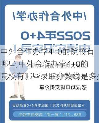 中外合作办学4+0的院校有哪些,中外合作办学4+0的院校有哪些录取分数线是多少