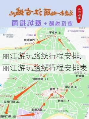 丽江游玩路线行程安排,丽江游玩路线行程安排表