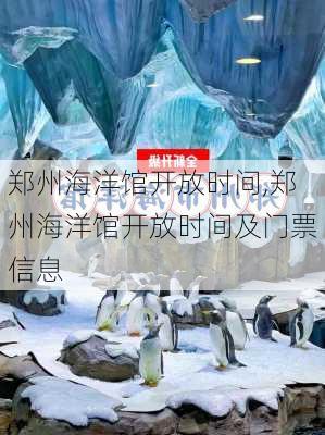 郑州海洋馆开放时间,郑州海洋馆开放时间及门票信息