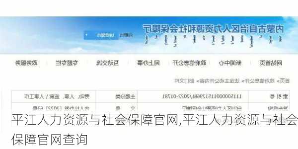 平江人力资源与社会保障官网,平江人力资源与社会保障官网查询