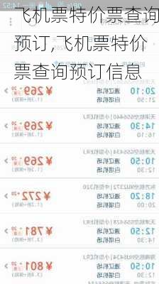 飞机票特价票查询预订,飞机票特价票查询预订信息