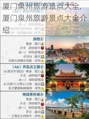 厦门泉州旅游景点大全,厦门泉州旅游景点大全介绍