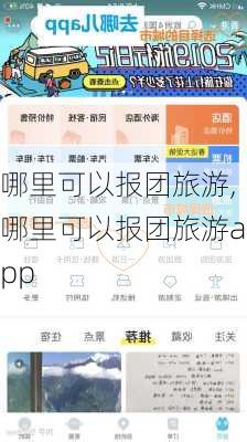 哪里可以报团旅游,哪里可以报团旅游app