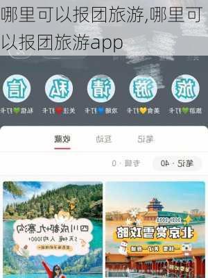 哪里可以报团旅游,哪里可以报团旅游app