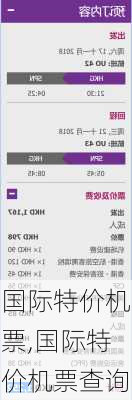 国际特价机票,国际特价机票查询