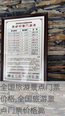 全国旅游景点门票价格,全国旅游景点门票价格高