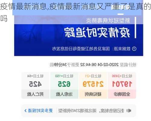 疫情最新消息,疫情最新消息又严重了是真的吗
