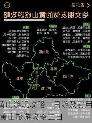 黄山游玩攻略二日游及费用,黄山旅游攻略二日