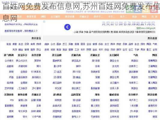 百姓网免费发布信息网,苏州百姓网免费发布信息网