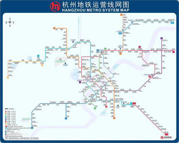 杭州地铁,杭州地铁线路图