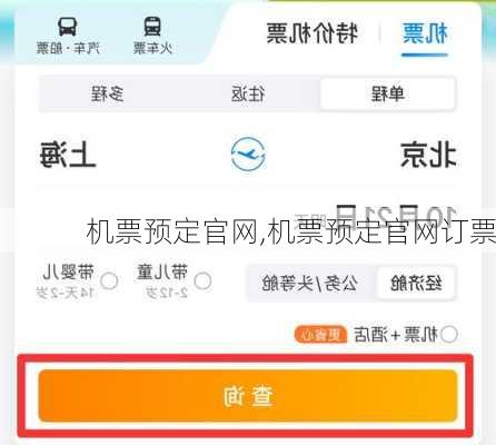 机票预定官网,机票预定官网订票