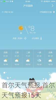 首尔天气预报,首尔天气预报15天