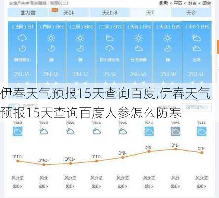 伊春天气预报15天查询百度,伊春天气预报15天查询百度人参怎么防寒