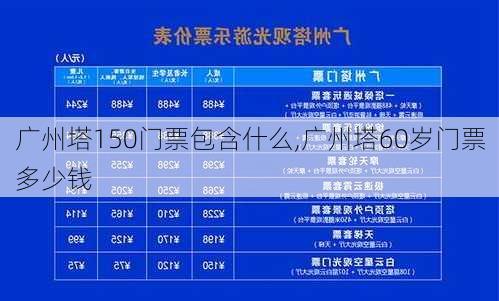 广州塔150门票包含什么,广州塔60岁门票多少钱