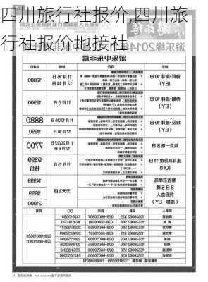 四川旅行社报价,四川旅行社报价地接社