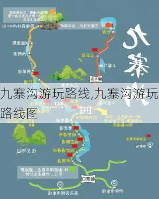 九寨沟游玩路线,九寨沟游玩路线图