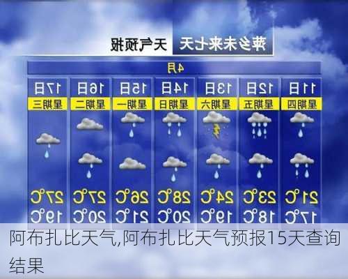 阿布扎比天气,阿布扎比天气预报15天查询结果