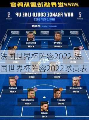 法国世界杯阵容2022,法国世界杯阵容2022球员表