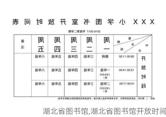 湖北省图书馆,湖北省图书馆开放时间