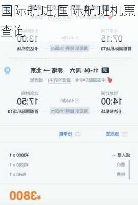 国际航班,国际航班机票查询
