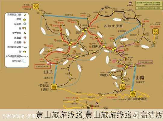 黄山旅游线路,黄山旅游线路图高清版