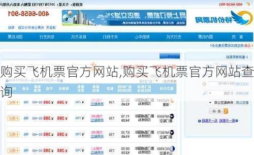 购买飞机票官方网站,购买飞机票官方网站查询