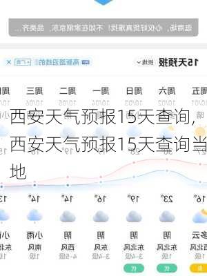 西安天气预报15天查询,西安天气预报15天查询当地