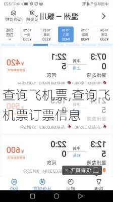查询飞机票,查询飞机票订票信息