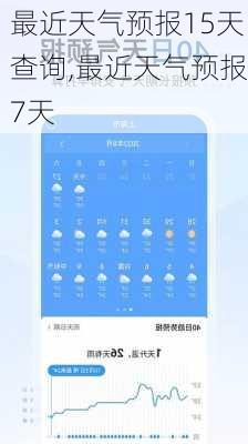 最近天气预报15天查询,最近天气预报7天