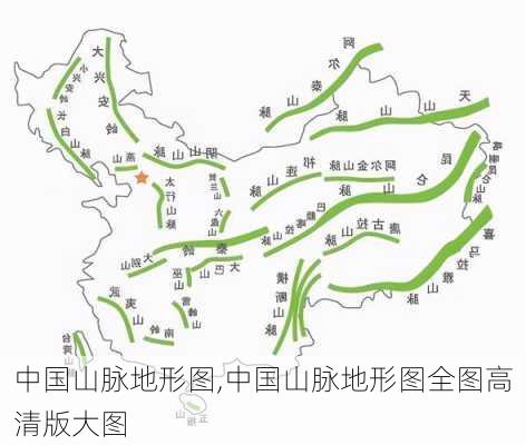 中国山脉地形图,中国山脉地形图全图高清版大图