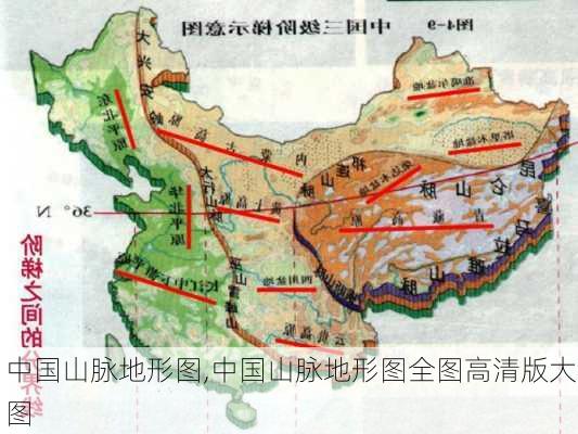 中国山脉地形图,中国山脉地形图全图高清版大图