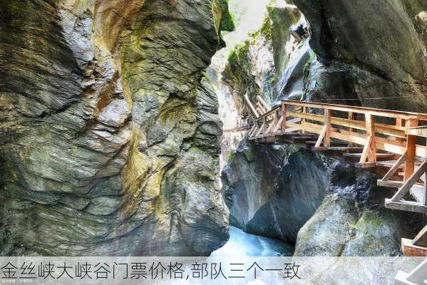 金丝峡大峡谷门票价格,部队三个一致