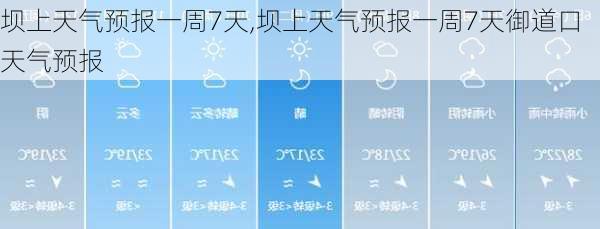 坝上天气预报一周7天,坝上天气预报一周7天御道口天气预报