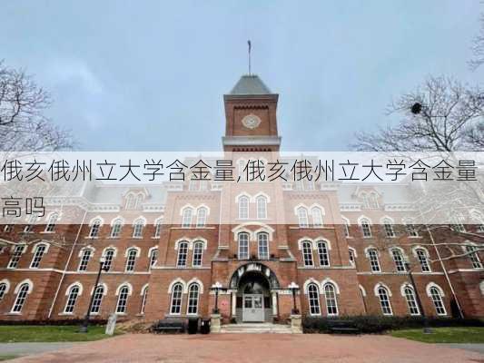 俄亥俄州立大学含金量,俄亥俄州立大学含金量高吗