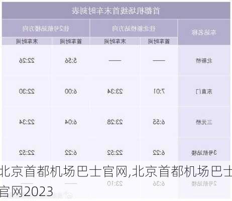 北京首都机场巴士官网,北京首都机场巴士官网2023