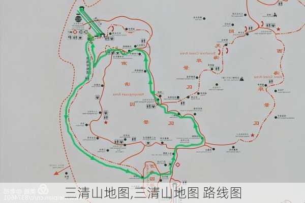 三清山地图,三清山地图 路线图