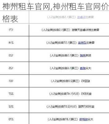 神州租车官网,神州租车官网价格表