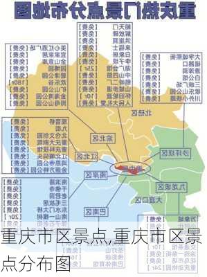 重庆市区景点,重庆市区景点分布图