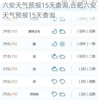 六安天气预报15天查询,合肥六安天气预报15天查询