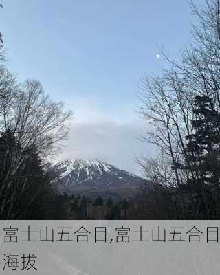 富士山五合目,富士山五合目海拔