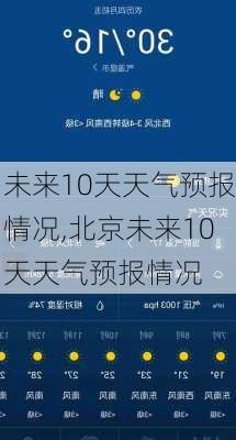 未来10天天气预报情况,北京未来10天天气预报情况